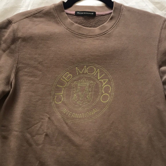 Club Monaco Crest Crew Neck Sweater Sm 